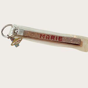 Las Vegas Charm Marie Rhinestone Keychain Keyring Wrist Strap New